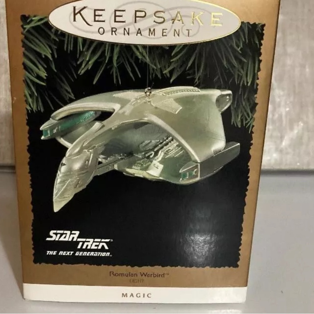 Hallmark Keepsake Ornament Star Trek Romulan Warbird Bird  1995